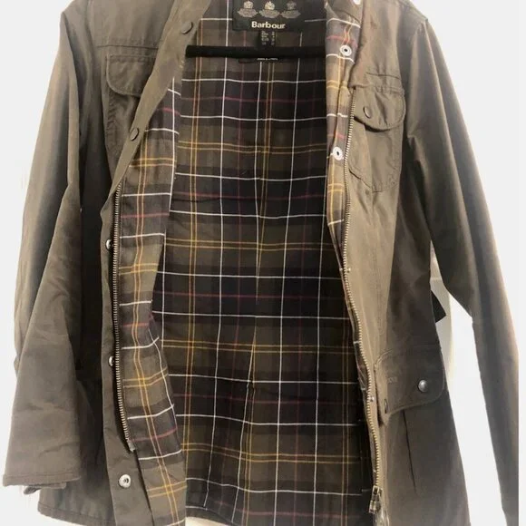 Barbour Defence Cotton Wax Jacket - Picture 3 of 7